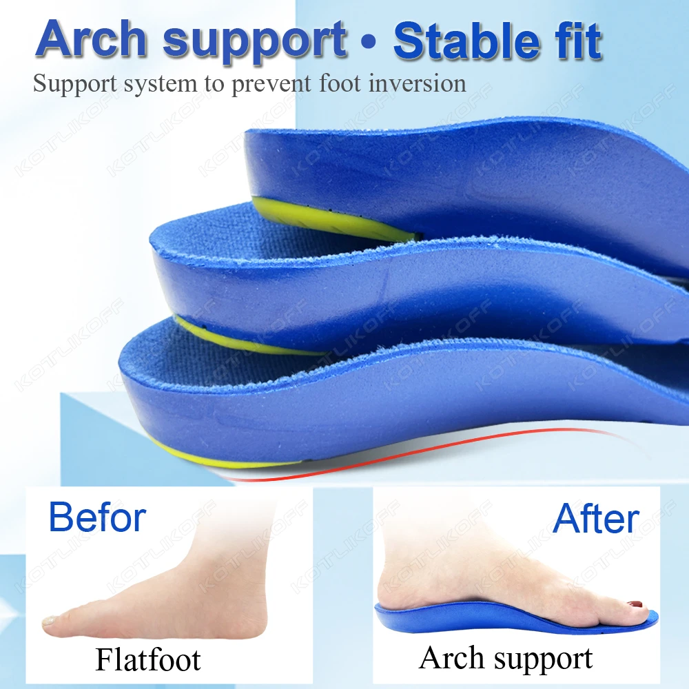 Adult Children S Orthotic Insoles Arch Support For Flat - Image 4