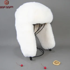 Winter Russian Man Woman White Skin False Rex Rabbit