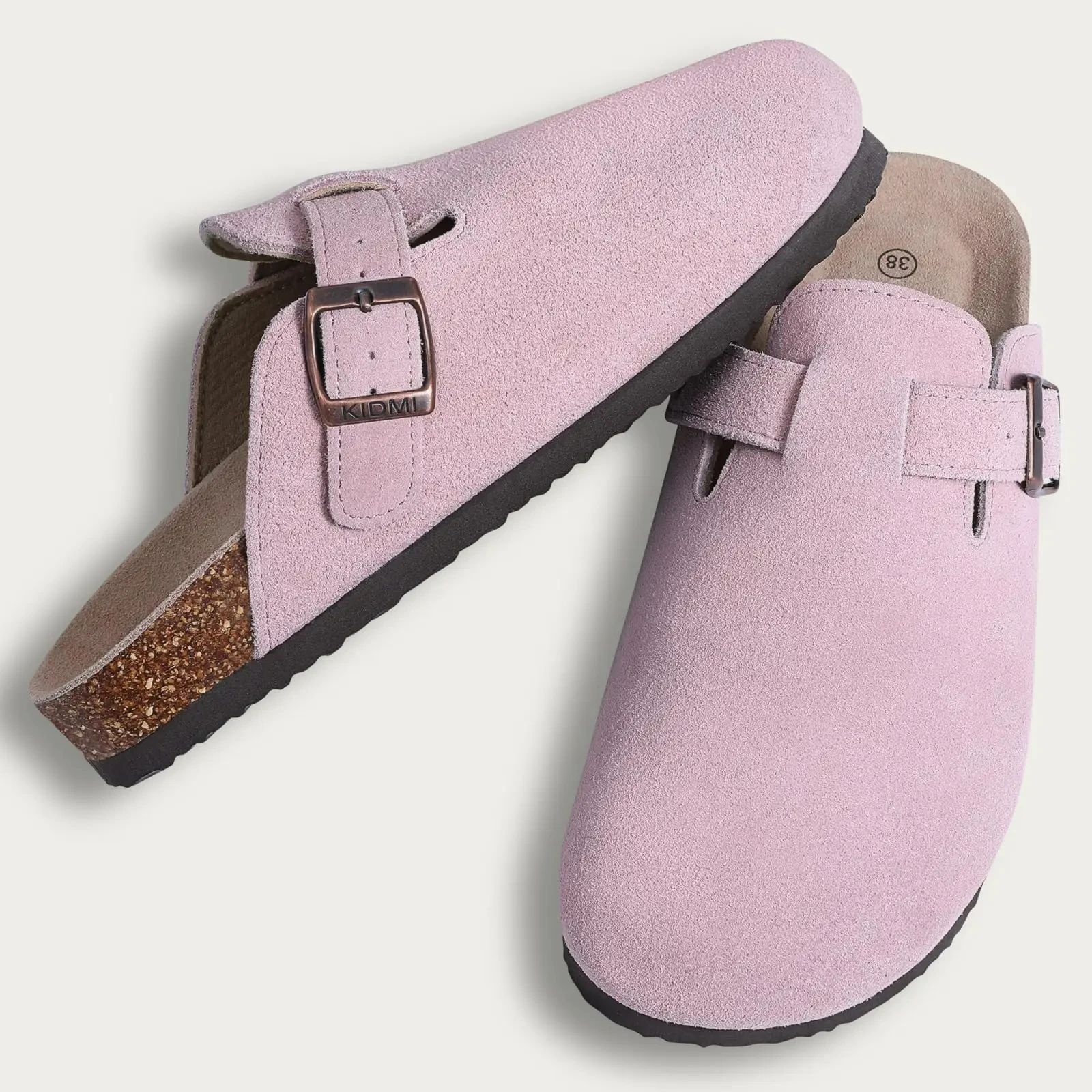 Crestar Cork Suede Mules Slippers For Women Fashion Men Clogs Shoes Classic Cork Antislip Outdoor Slippers With Arch Support - Image 21