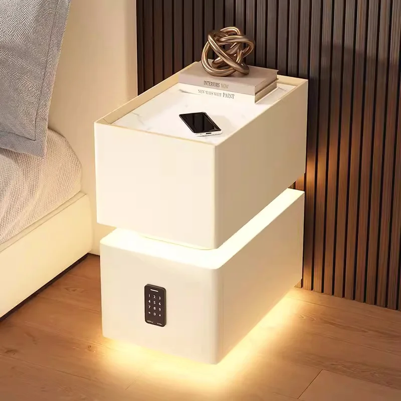 Creative 25cm Smart Bedside Table With Sensor Light Nordic - Image 8