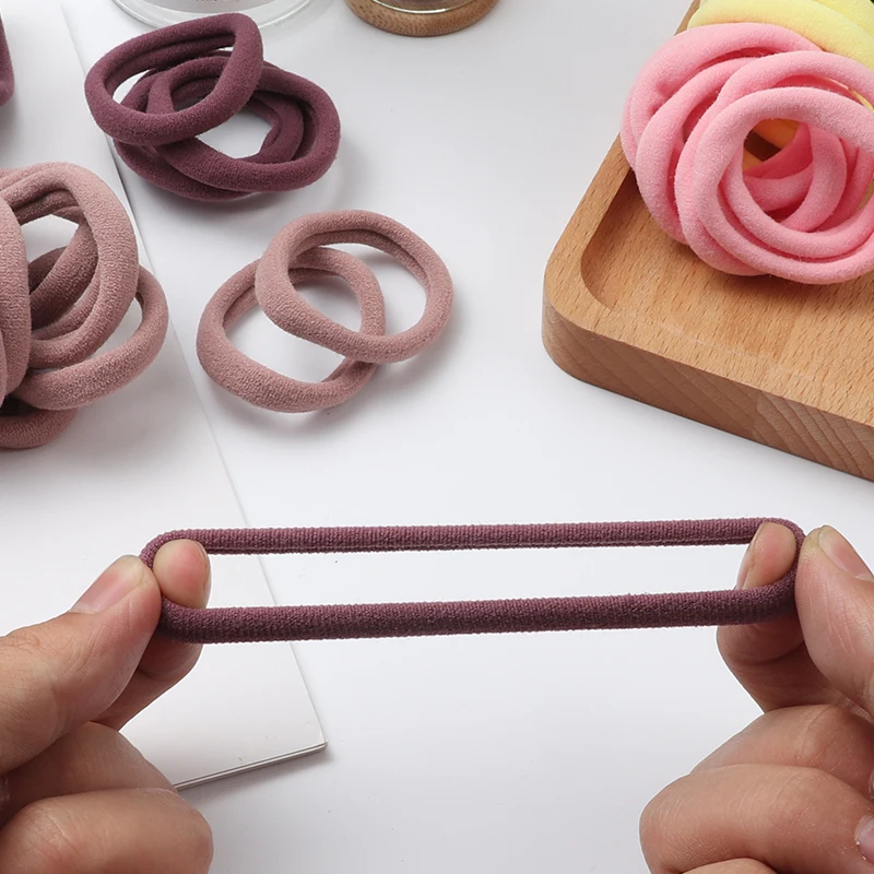 Girls Nylon Rubber Bands Elastic Hair Bands Hair Accessories - Image 4