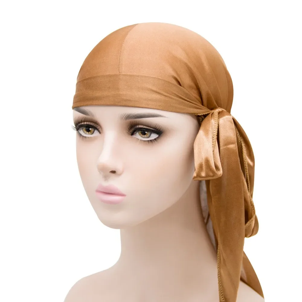 Unisex Satin Durag Bandana – Extra Long Tail - Image 39
