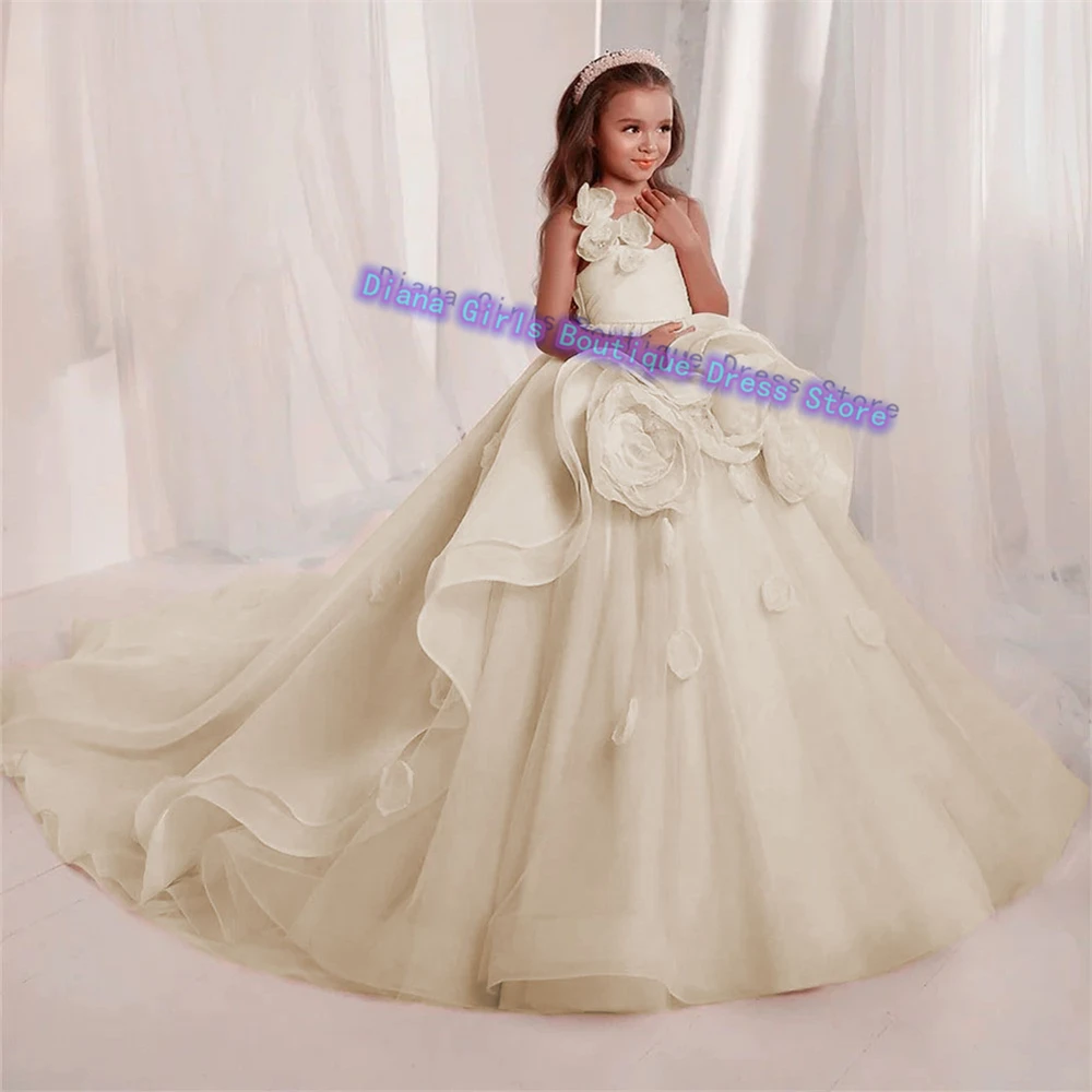 Flower Girl Dress Wedding Dresses Appliques Princess Evening Gowns - Image 12