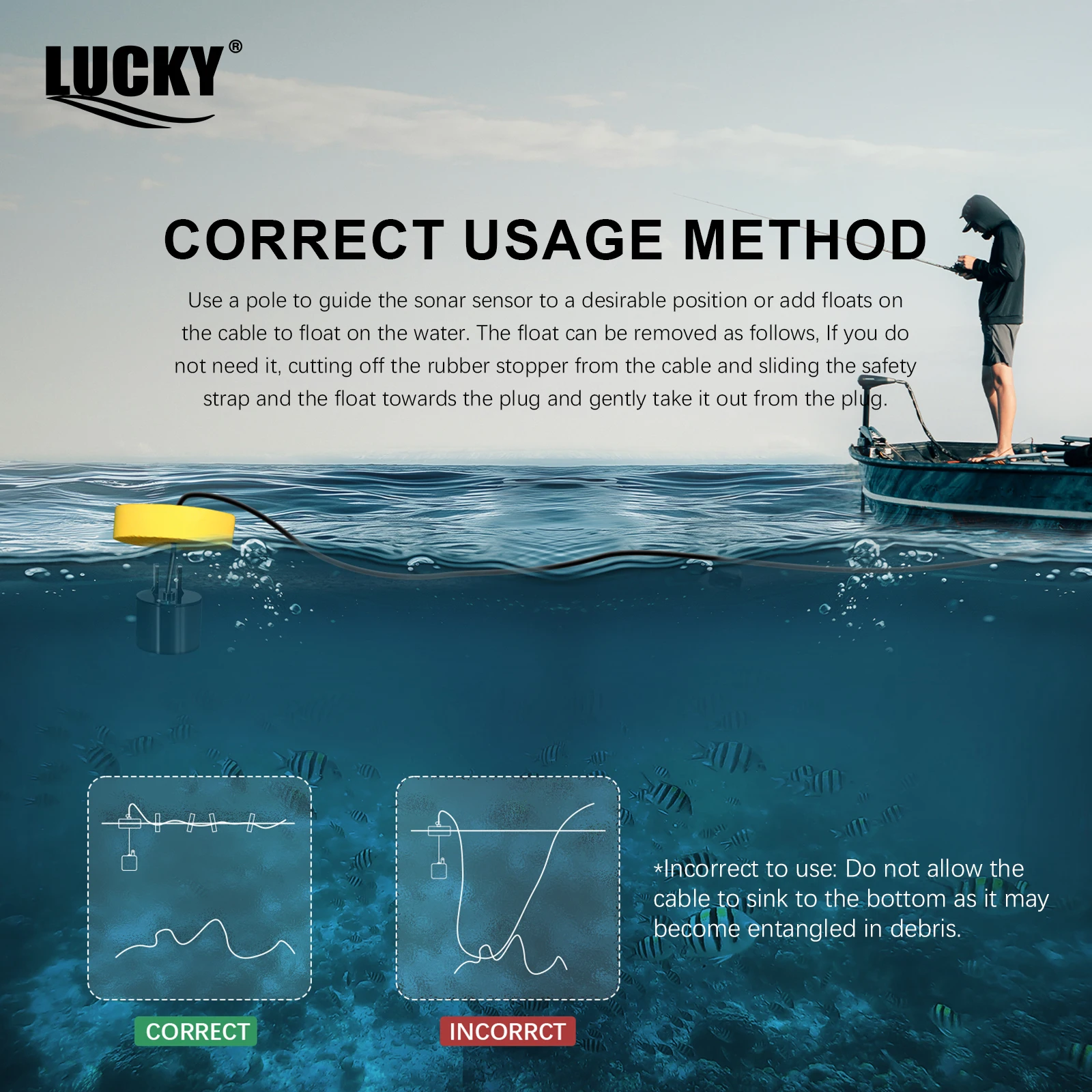 Portable Sonar Fish Finder – 100m Depth Detection - Image 3