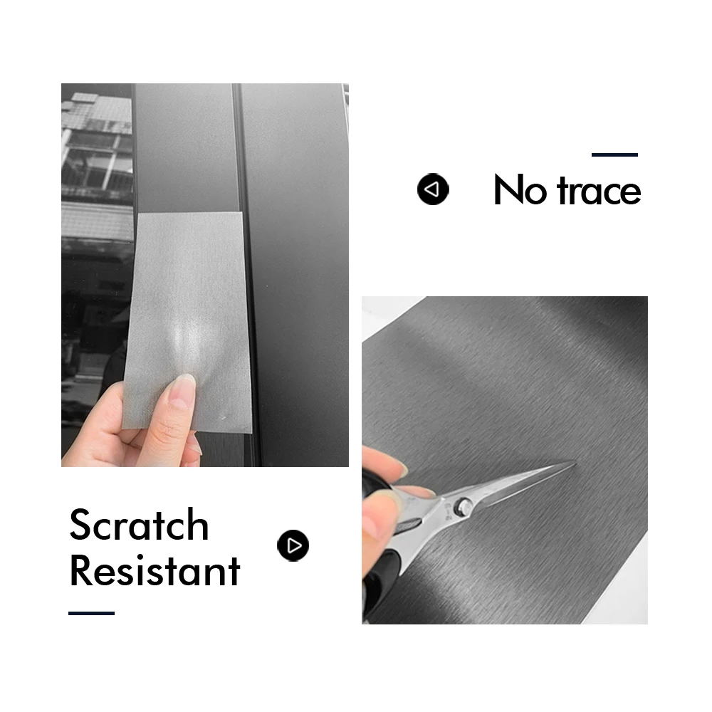 Brushed Aluminum Vinyl Car Wrap Film Car Sticker Diy - Image 4