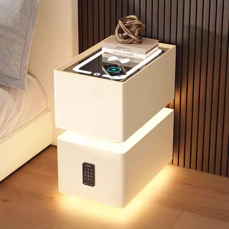 Creative 25cm Smart Bedside Table With Sensor Light Nordic - Image 15