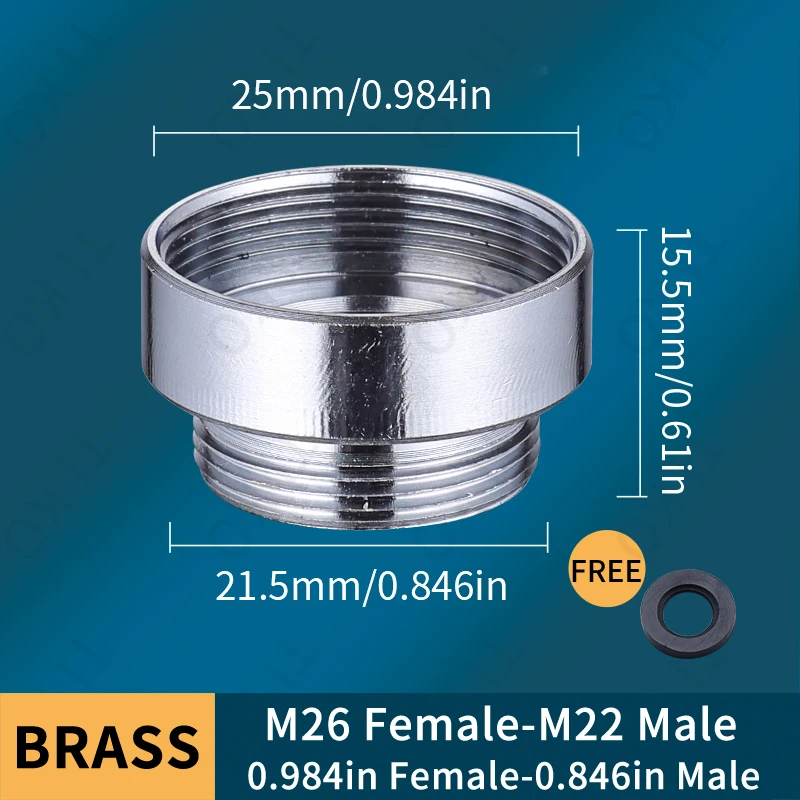Brass Faucet Adapter Male Female Kitchen Converter For Aerator - Image 22