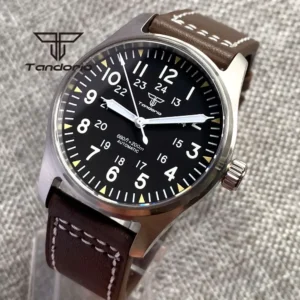 Tandorio 39mm 20bar Dive Pilot Men S Automatic Steel