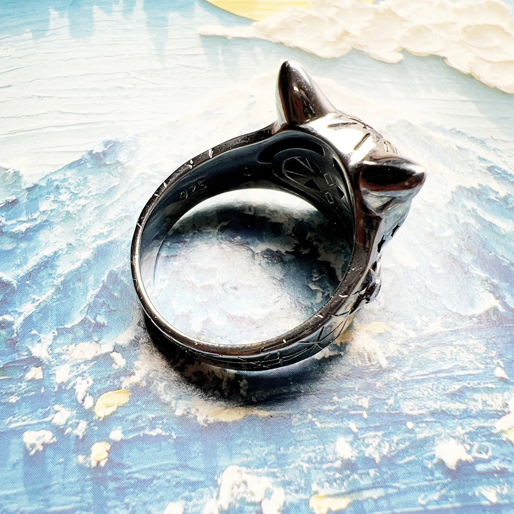 Magic Cat Ring Brand New Fine Jewerly Bohemia 925 Sterling Silver Gift For Women - Image 5