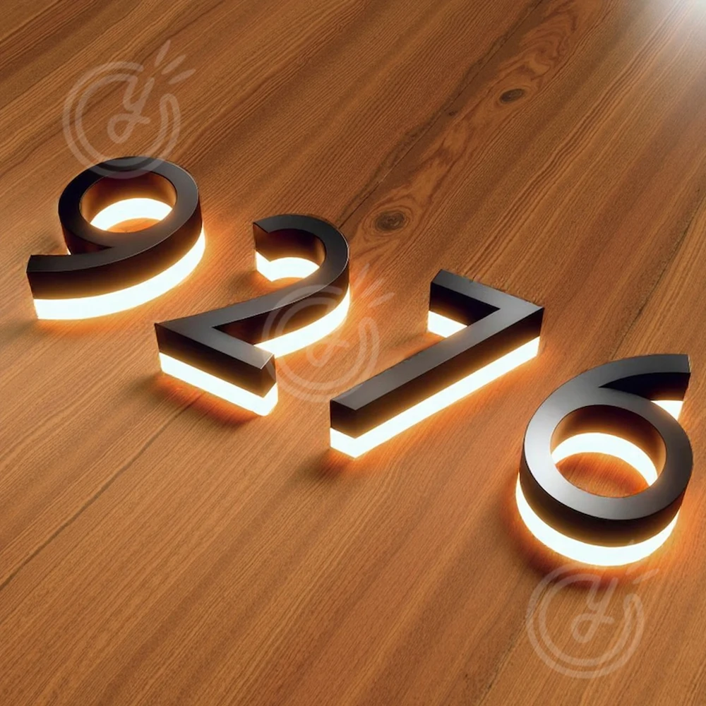 Custom House Number Outdoor 3d Led Metal Letters Sign - Image 4