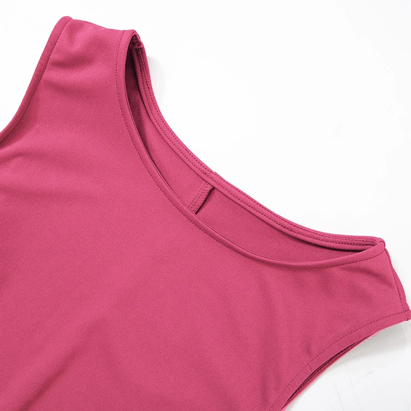 Woman Dress Sleeveless Knit Slim A-line Female O-neck Seveless - Image 6