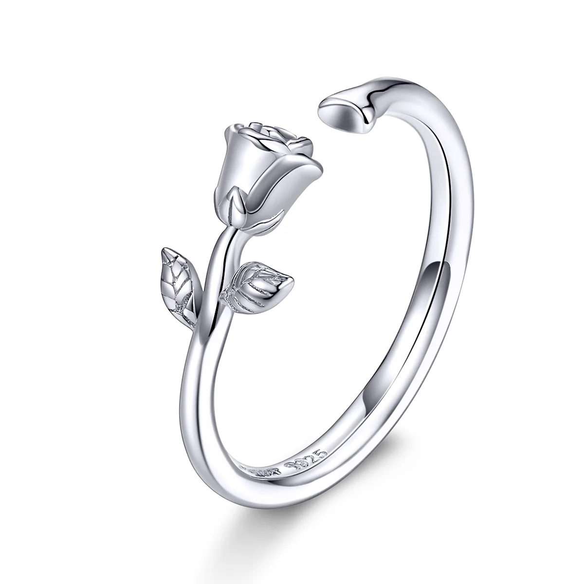 Bamoer 925 Sterling Silver 3d Thorns And Rose Adjustable - Image 7