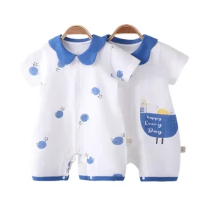 Baby Clothes Romper Bodysuit Summer Jumpsuit Short-sleeved Newborn Baby