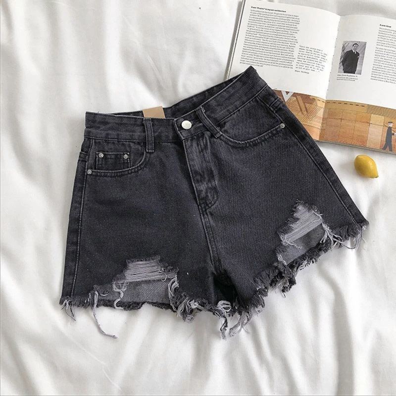 Korean Denim Shorts Women Summer Fashion Casual High Waist - Image 8