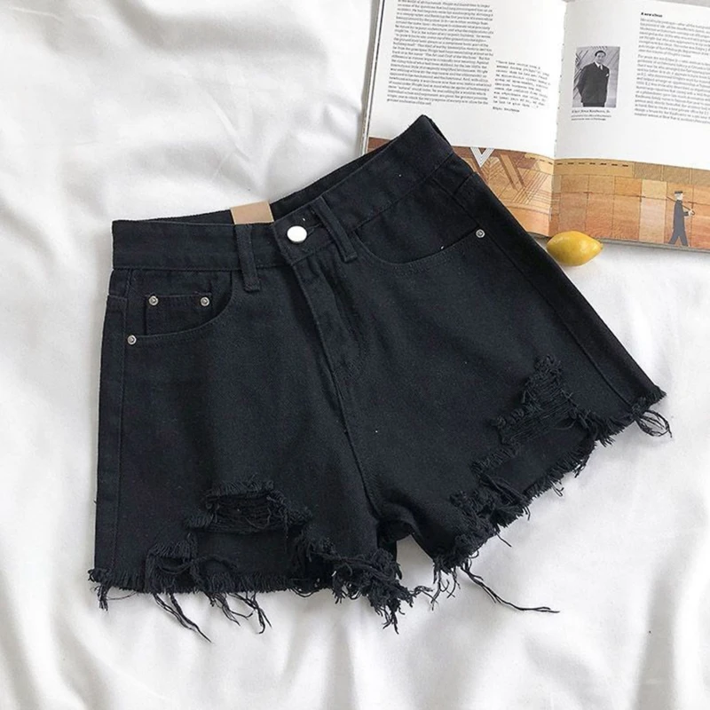 Korean Denim Shorts Women Summer Fashion Casual High Waist - Image 7