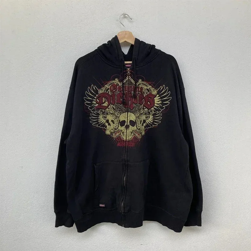 Man Hoodie Y2k Goth Streetwear Men Hip Hop Streetwear - Image 4