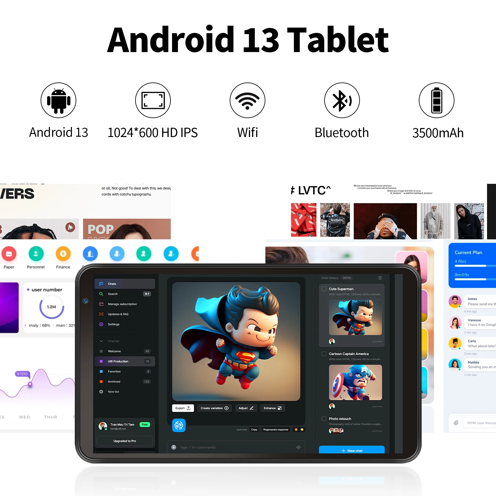 7 Inch Android 13 Tablet – 32GB - Image 6