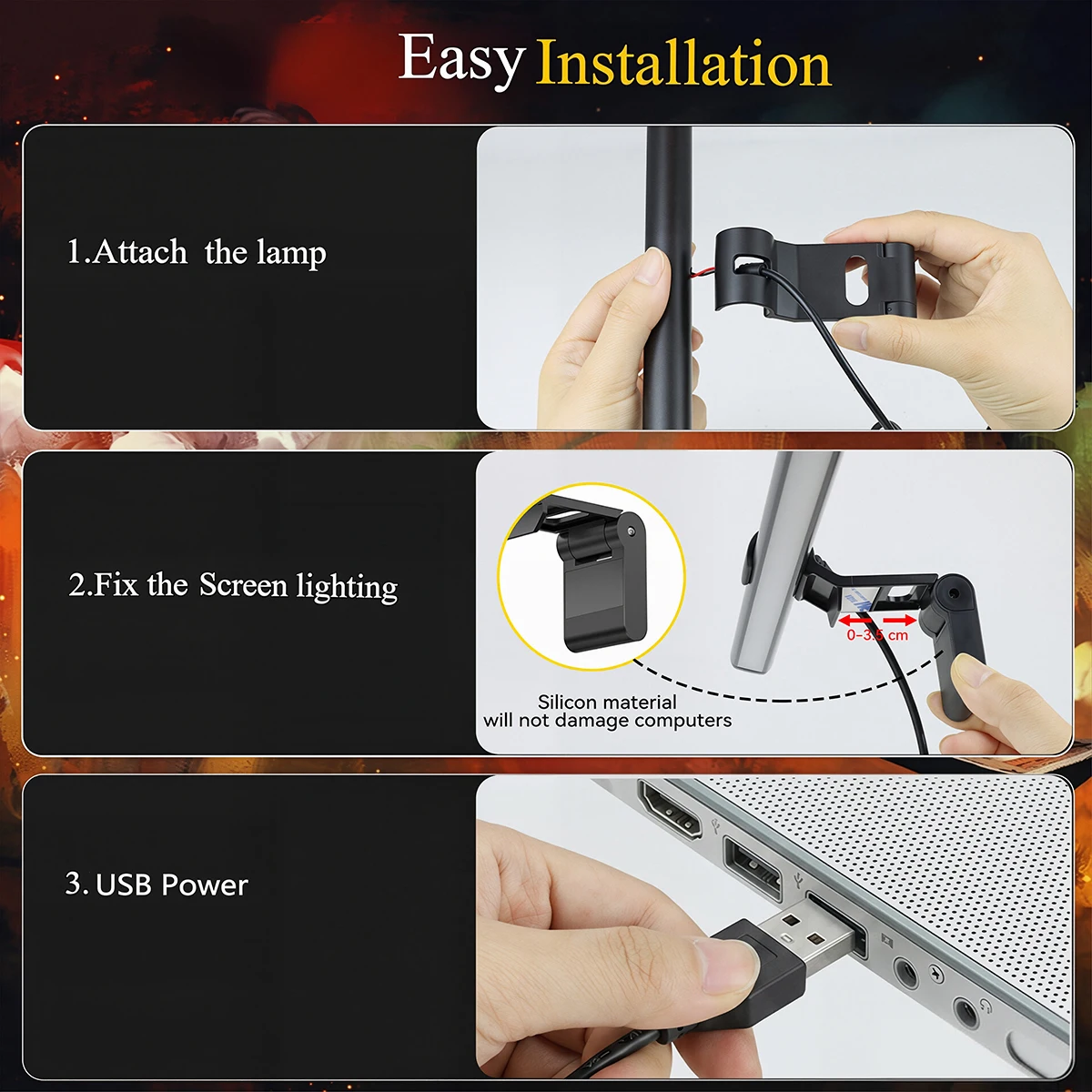 Led Monitor Light Bar Computer Screen Hanging Lights Atmosphere - Image 5