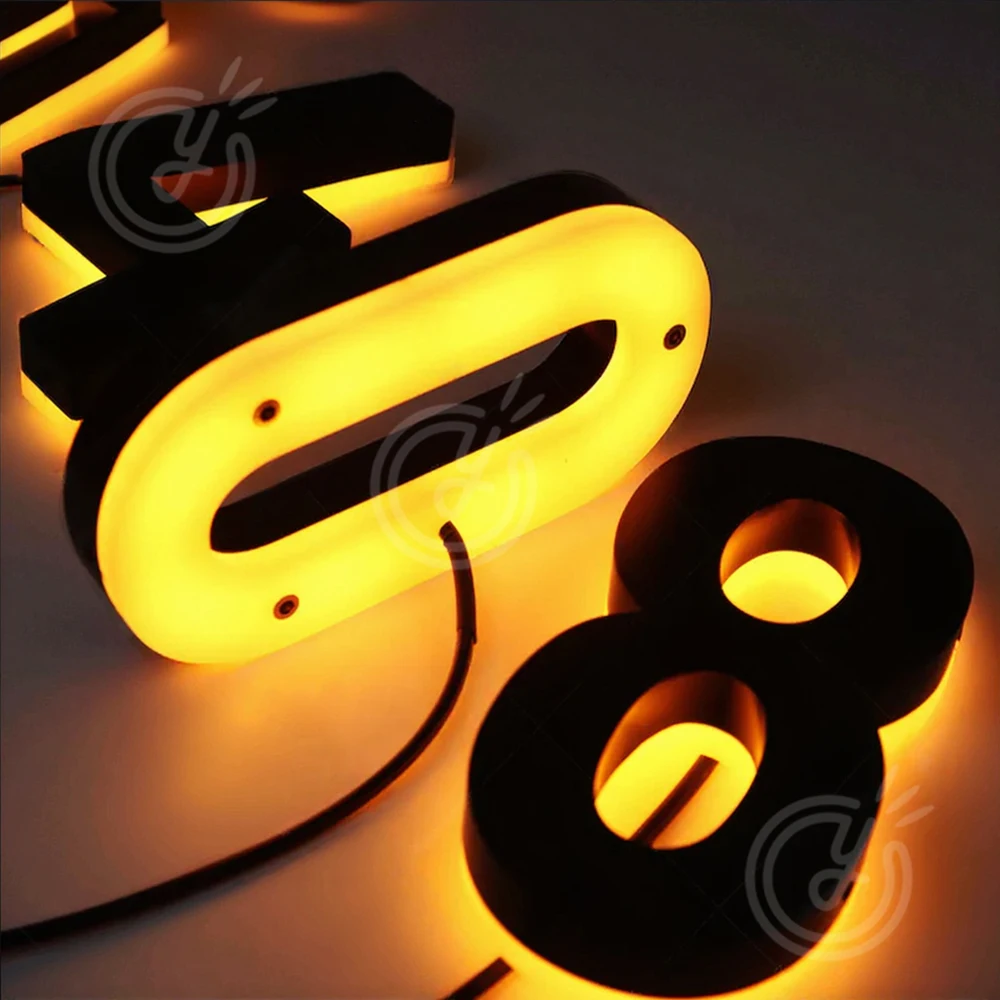 Custom House Number Outdoor 3d Led Metal Letters Sign - Image 3