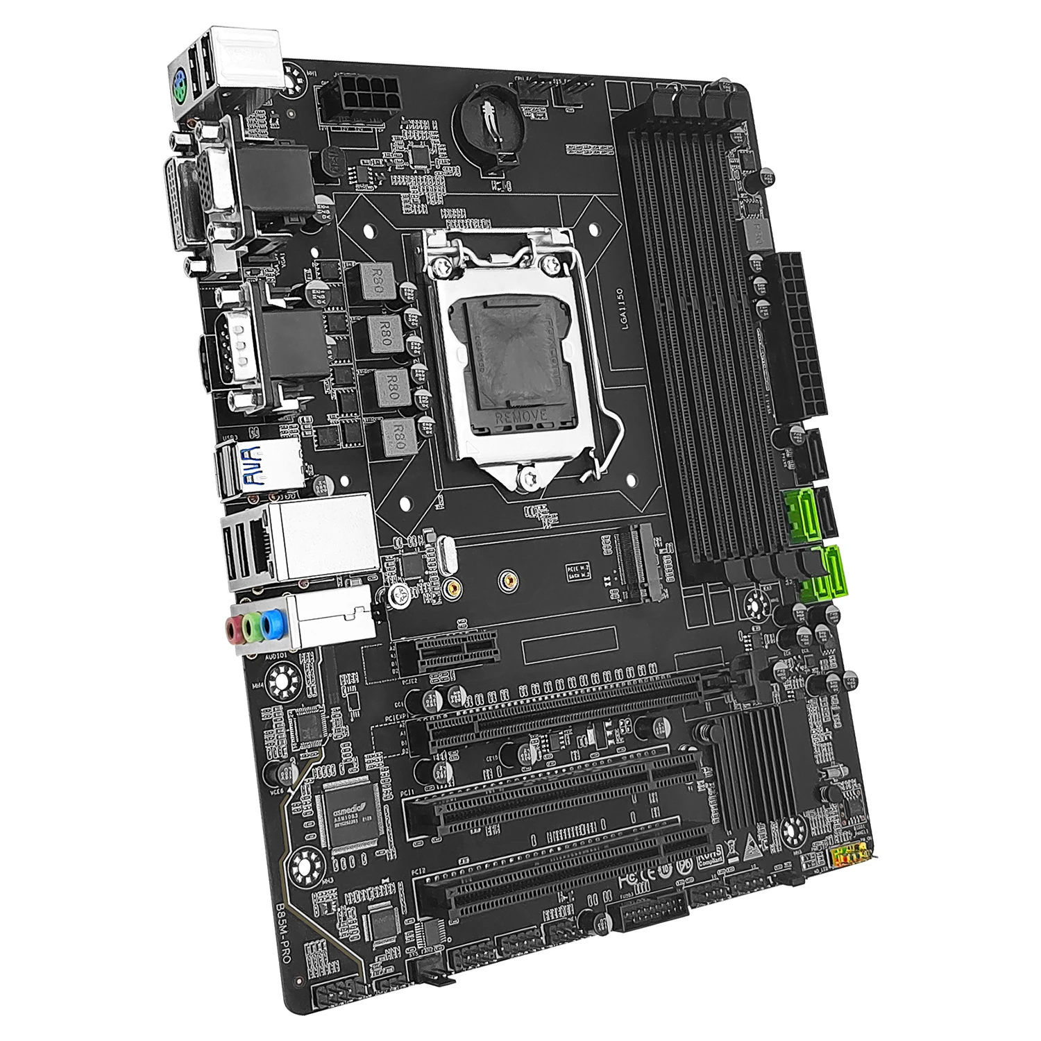 B85M Pro Desktop Motherboard – LGA 1150 - Image 2