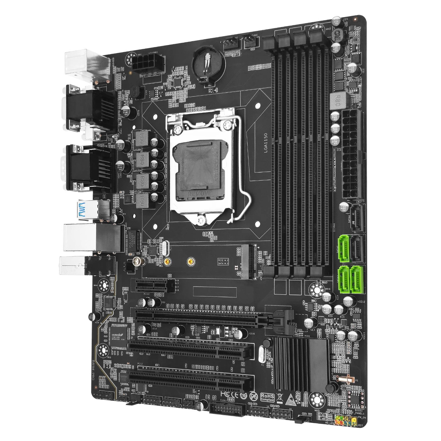 B85M Pro Desktop Motherboard – LGA 1150 - Image 3