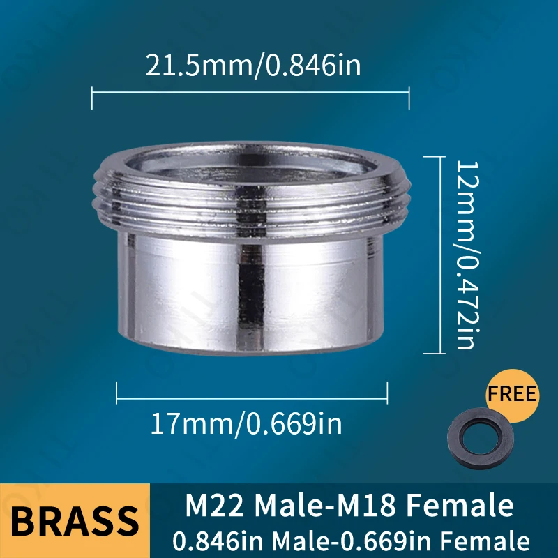 Brass Faucet Adapter Male Female Kitchen Converter For Aerator - Image 15