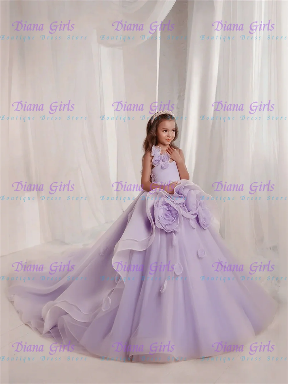 Flower Girl Dress Wedding Dresses Appliques Princess Evening Gowns - Image 5