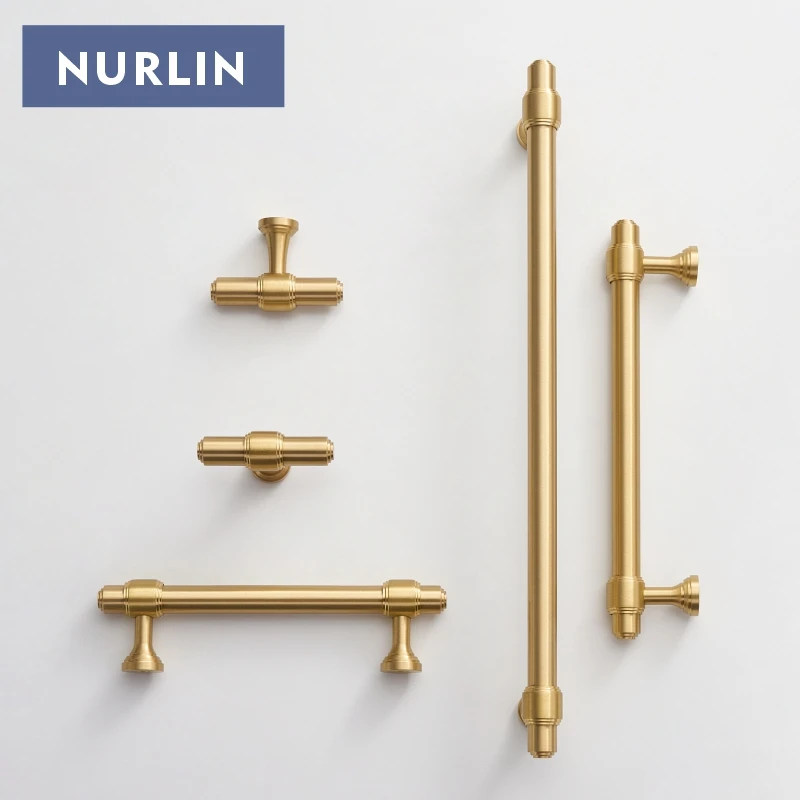 Nurlin Solid Brass French Style Luxury Cabinet Knobs Wardrobe - Image 3
