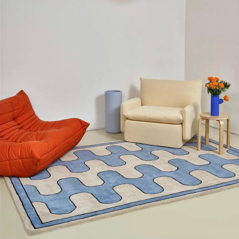 Modern Style Bedroom Decor Bedside Carpet Thicken Trendy Art - Image 2