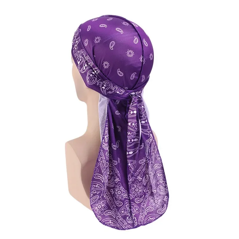 Unisex Satin Durag Bandana – Extra Long Tail - Image 15