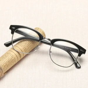 Men Retro Anti Blue Light Computer Glasses Reading And