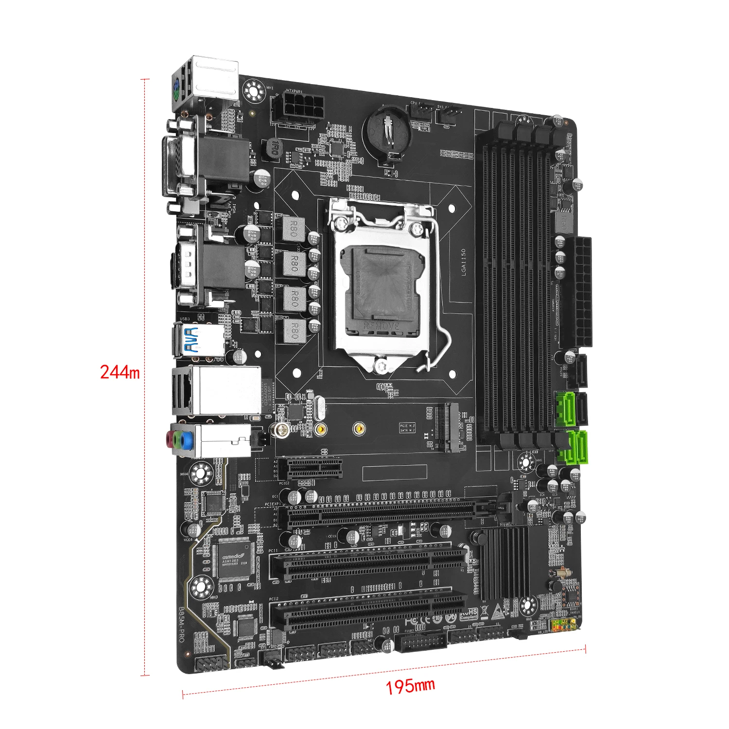 B85M Pro Desktop Motherboard – LGA 1150 - Image 4