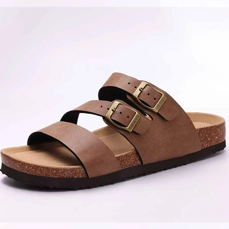 Crestar Cork Suede Mules Slippers For Women Fashion Men Clogs Shoes Classic Cork Antislip Outdoor Slippers With Arch Support - Image 18