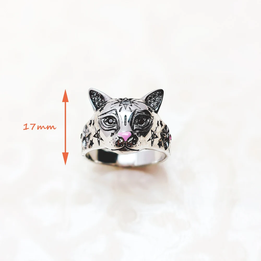 Magic Cat Ring Brand New Fine Jewerly Bohemia 925 Sterling Silver Gift For Women - Image 2