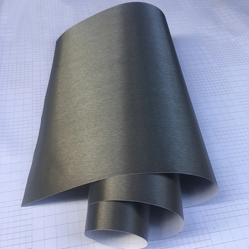 Brushed Aluminum Vinyl Car Wrap Film Car Sticker Diy - Image 7