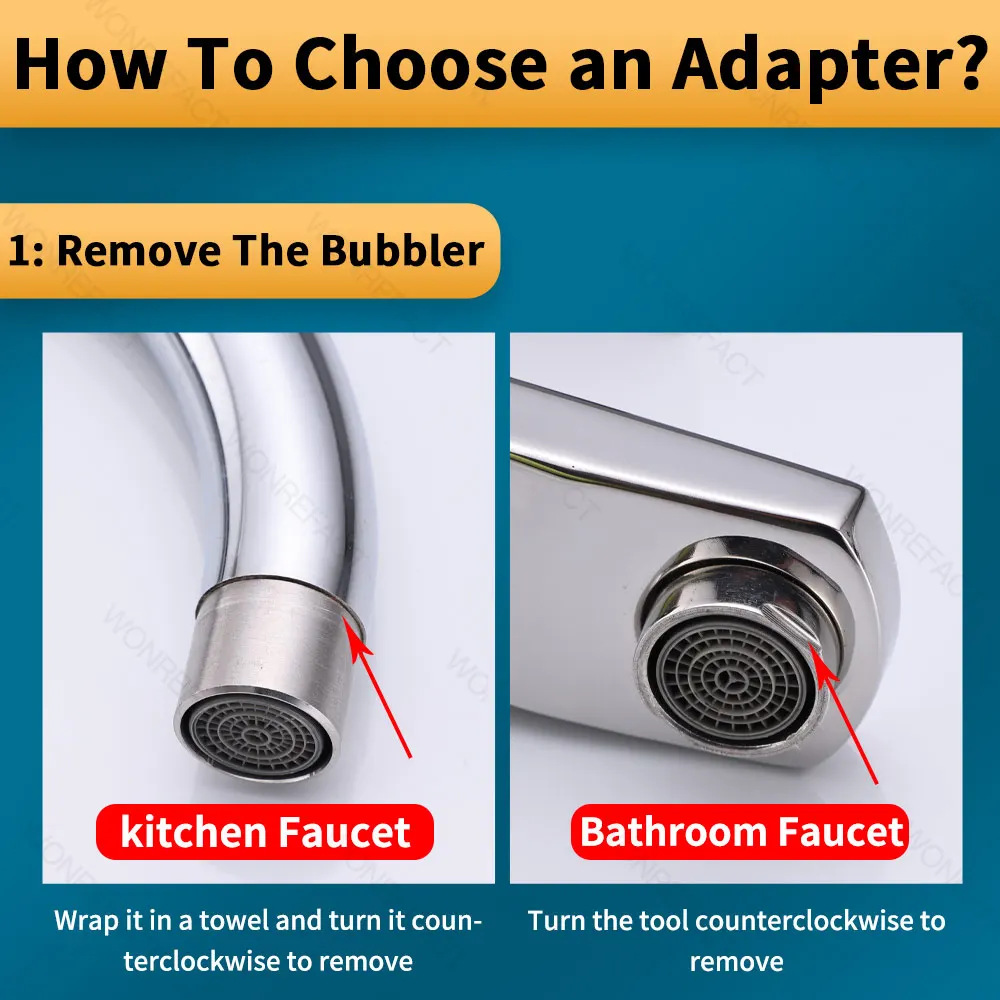 Brass Faucet Adapter Male Female Kitchen Converter For Aerator - Image 2