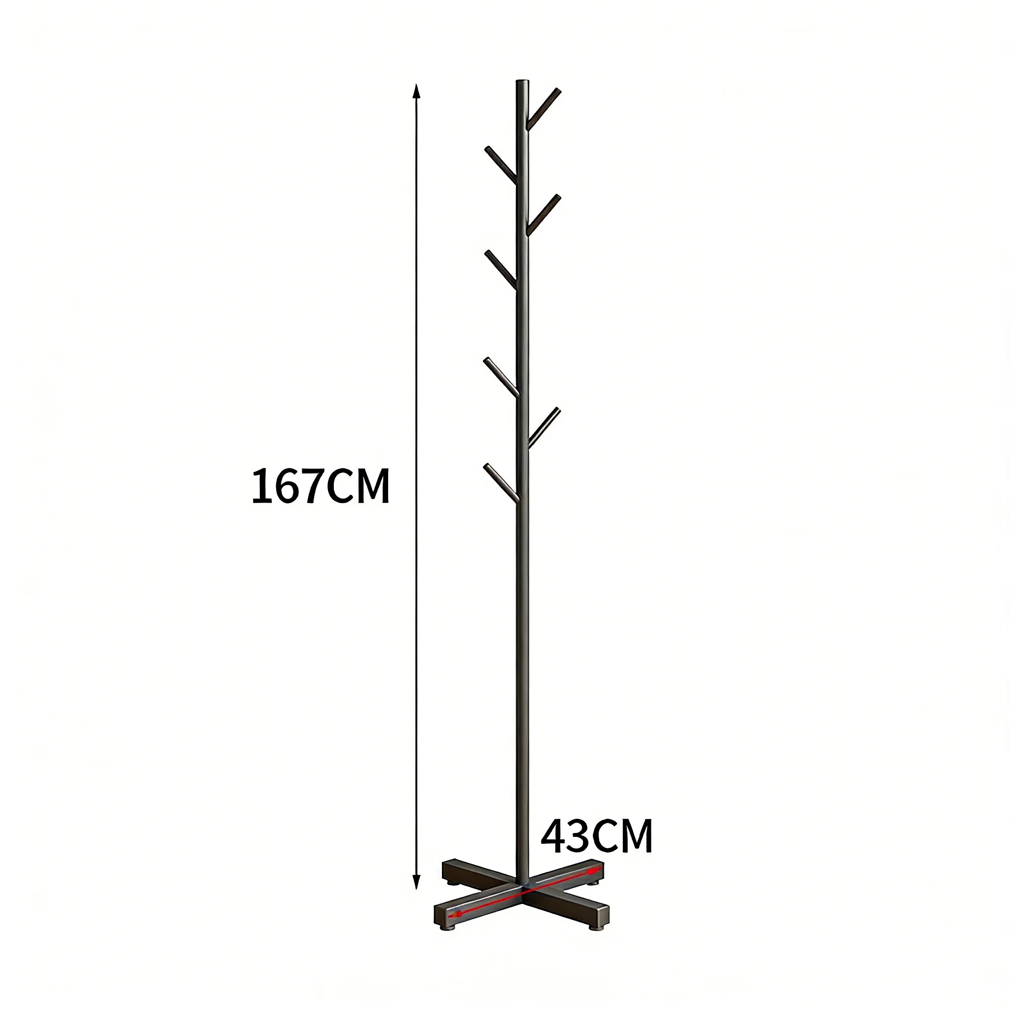 Floor Standing Clothes Rack Household Coat Hanger Simple Storage - Image 3