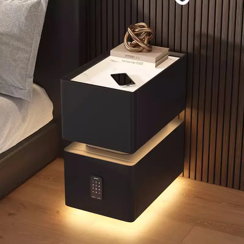 Creative 25cm Smart Bedside Table With Sensor Light Nordic - Image 13