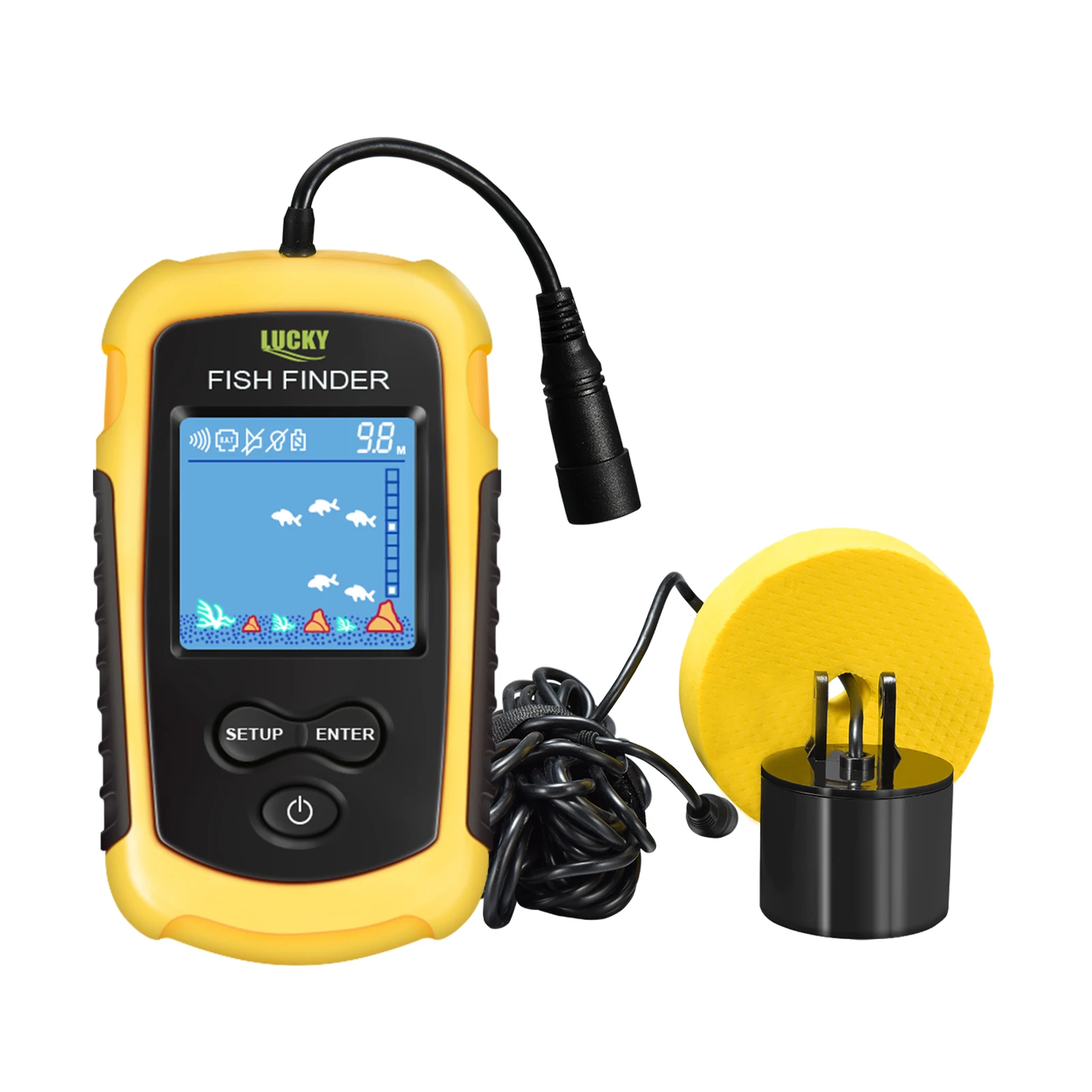 Portable Sonar Fish Finder – 100m Depth Detection