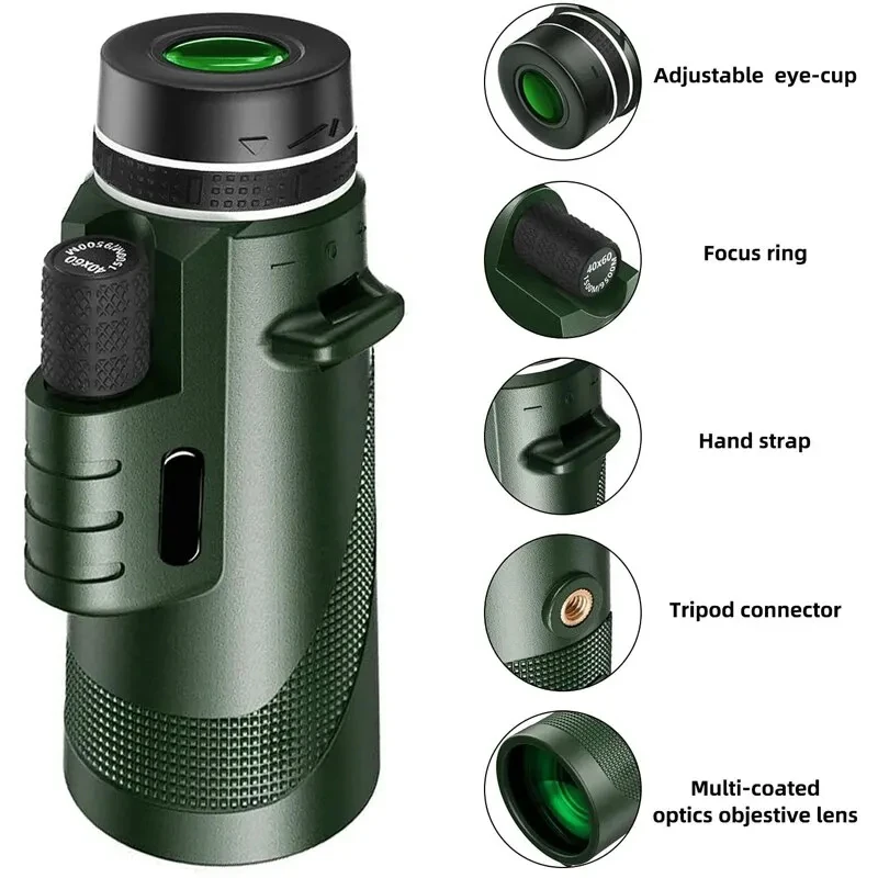 Portable HD Zoom Monocular Telescope 80×100 - Image 5