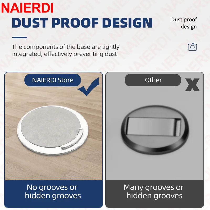 Naierdi Magnetic Door Stopper Stainless Steel Heavy Duty Door - Image 2
