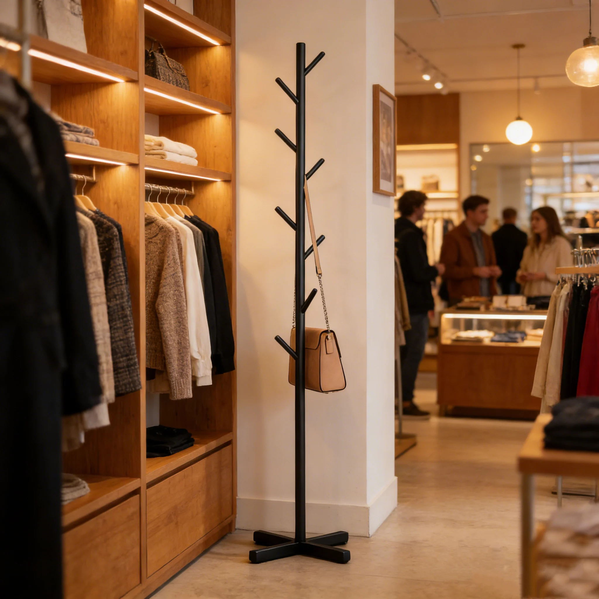 Floor Standing Clothes Rack Household Coat Hanger Simple Storage - Image 6