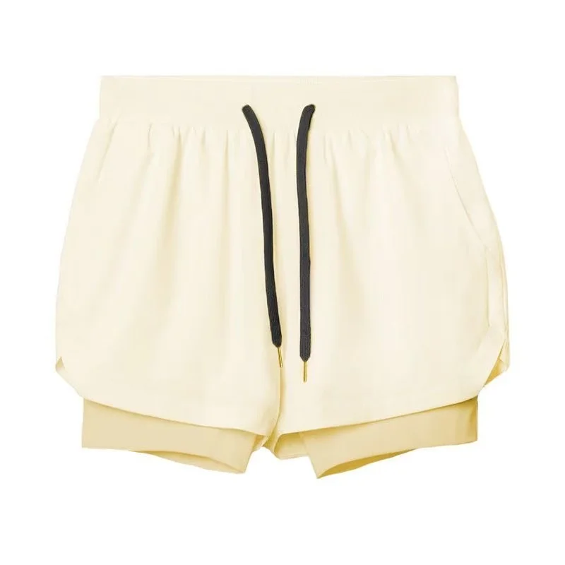 Men S 2 In 1 Running Gym Shorts Breathable - Image 7
