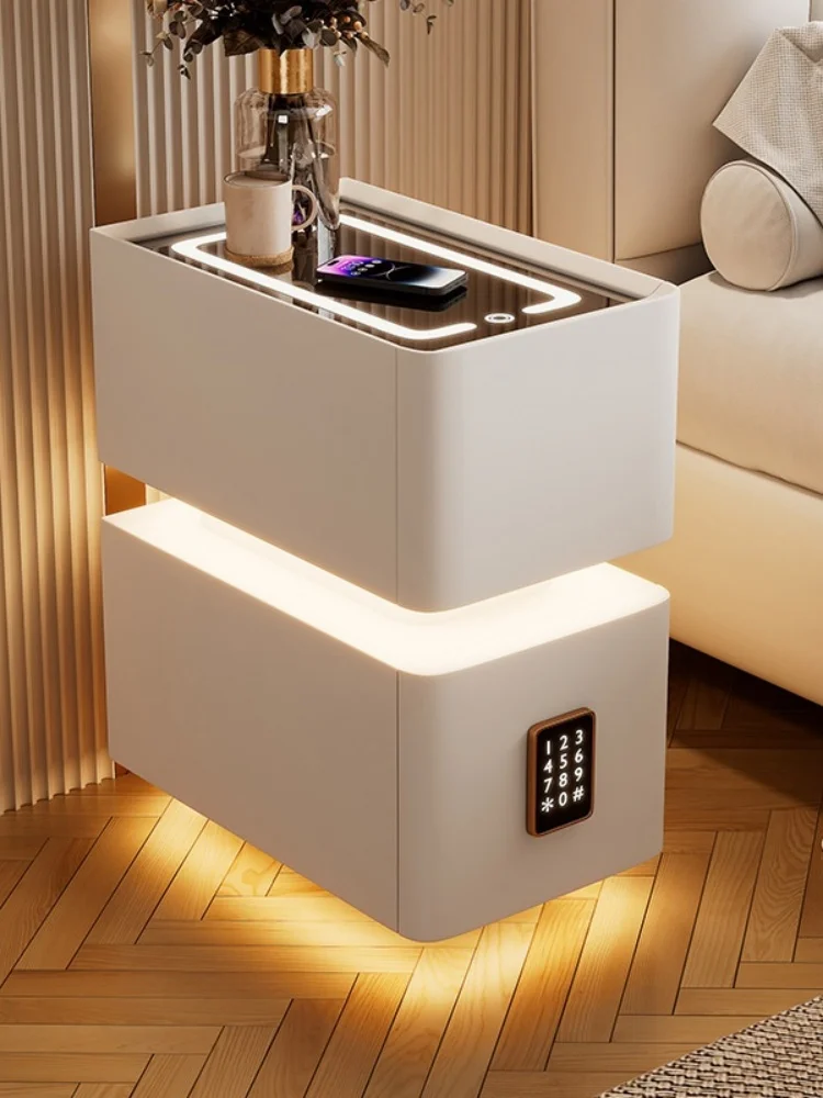 Creative 25cm Smart Bedside Table With Sensor Light Nordic