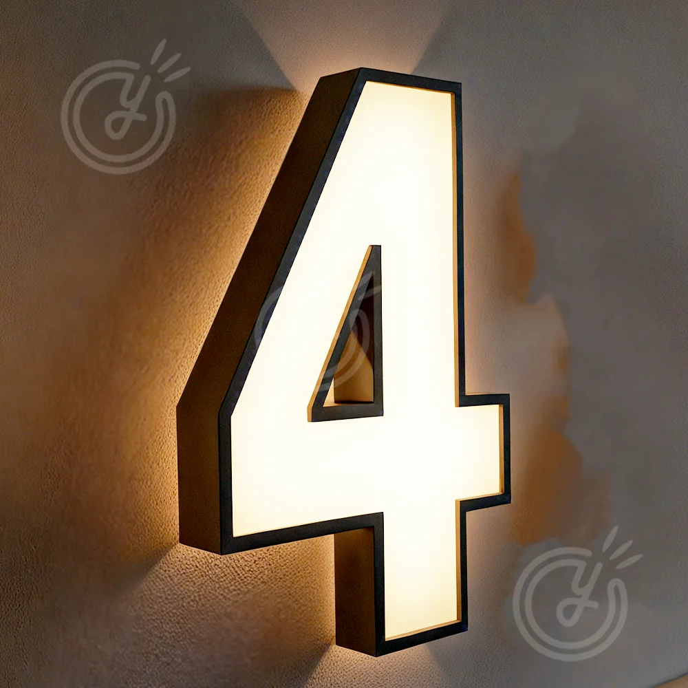 Custom House Number Outdoor 3d Led Metal Letters Sign - Image 9