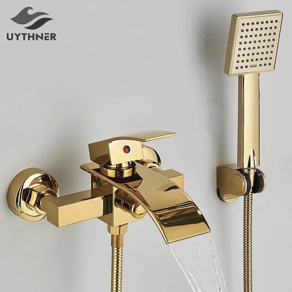Uythner Bathroom Tub Faucet Single Handle Waterfall Spout Mixer - Image 12