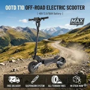 Ootd T10 Portable E-scooter 48v 13.5/18 Ah Battery Electric