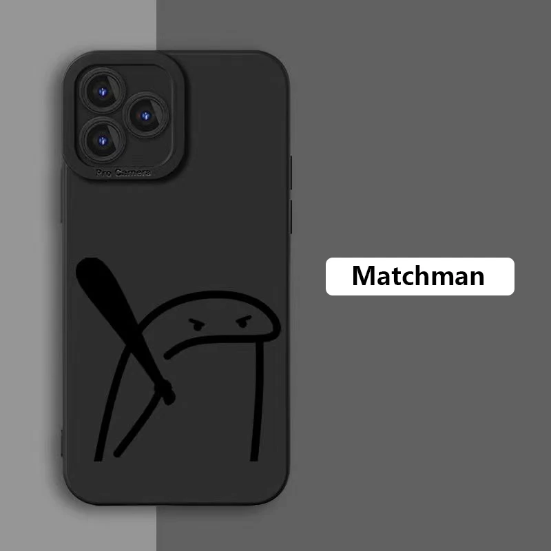 Cute Cartoon Matchman Silicone Phone Case For Iphone 16 - Image 7