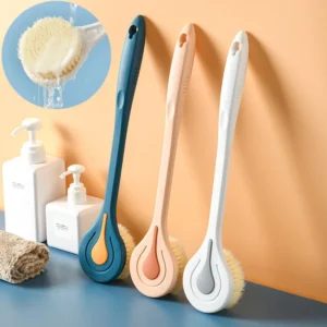 Long Handle Bath Brush Soft Hair Back Bath Brush