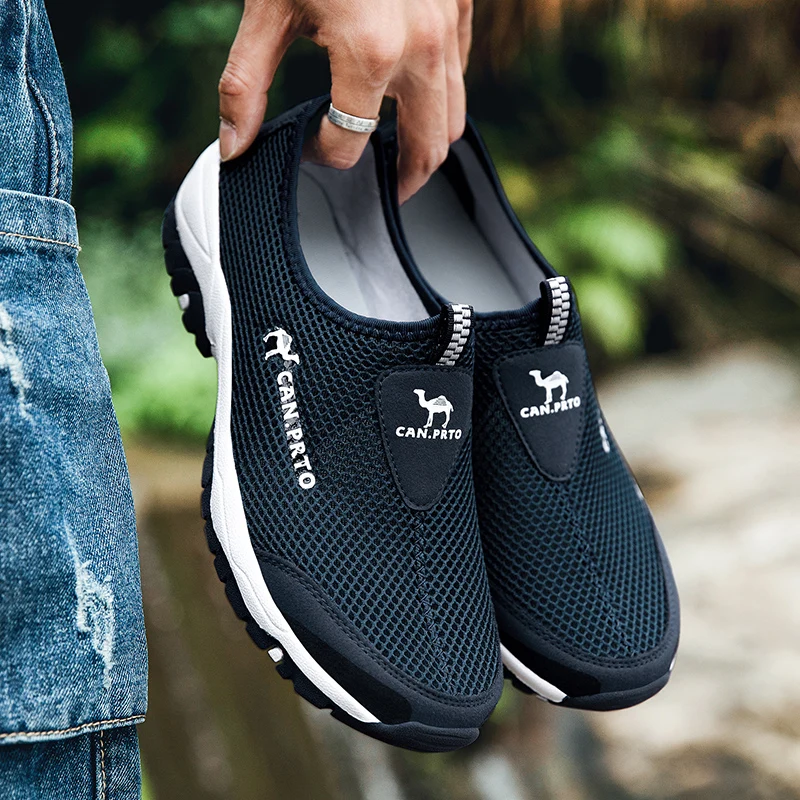 Fashion Summer Shoes Men Casual Shoes Mesh Outdoor Breathable - Image 3